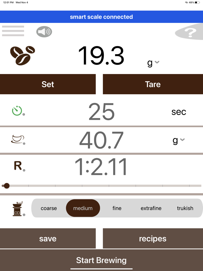 Espresso Scale with Timer