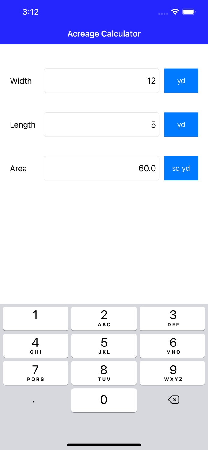 Acreage Calculator