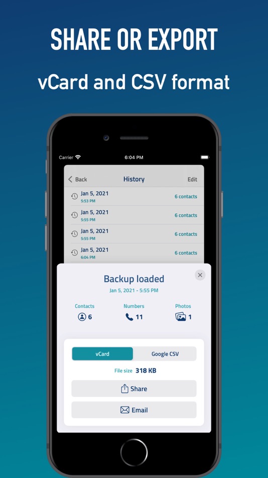 #4. Save Contacts (iOS) 由: Matteo Girardi