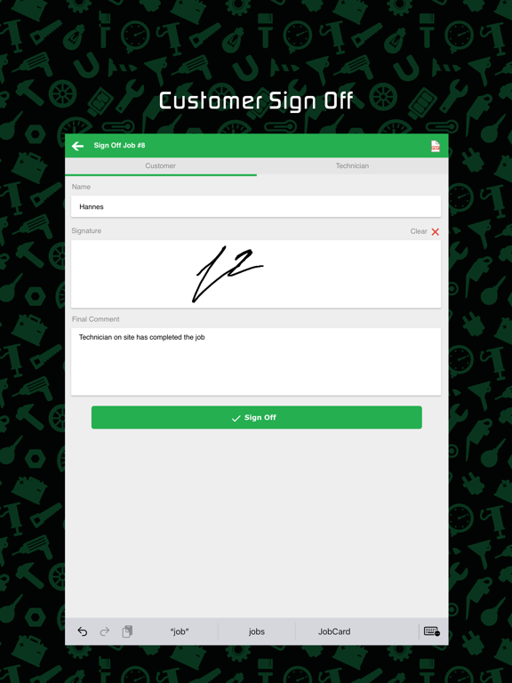 Screenshot #6 pour Odyssey Mobile Jobcard