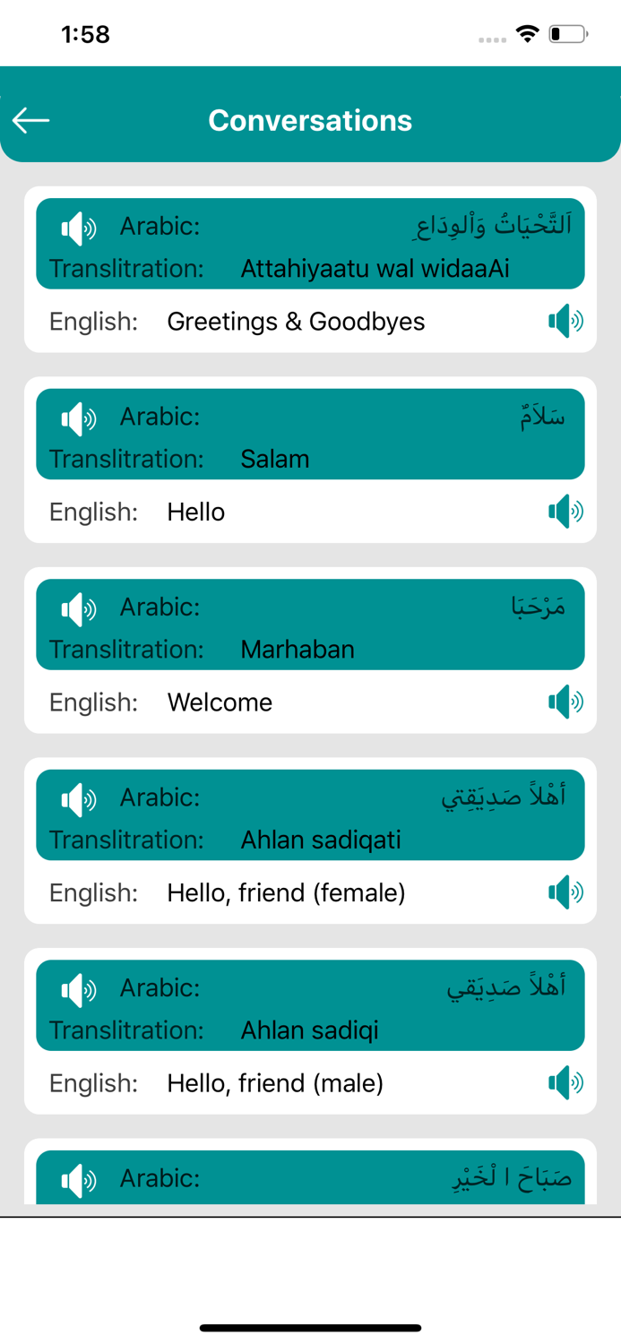 Learn Arabic Speaking