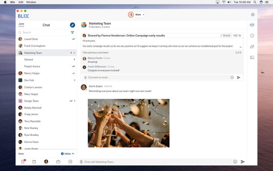 #2. Blix - Blue Mail for Teams (macOS) By: Blix Inc