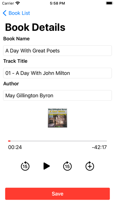 EZ Audiobook Player Screenshot