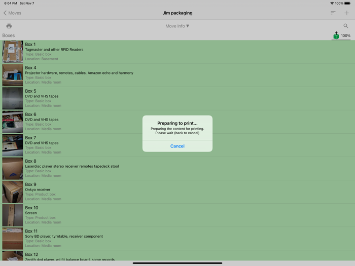 Moving Organizer Pro