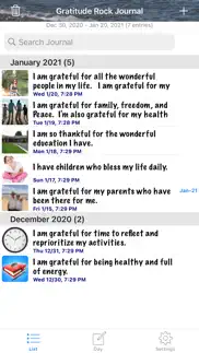 gratitude rock journal iphone screenshot 2
