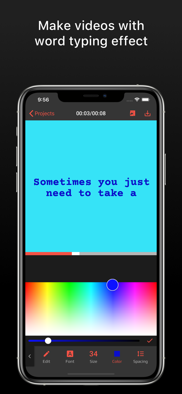 Typewriter: Typing Video Maker screenshot 1