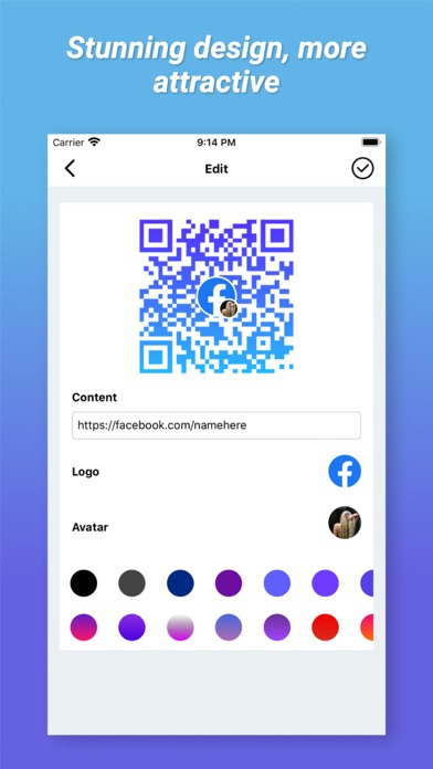 Color QR code Reader Scanner Screenshot