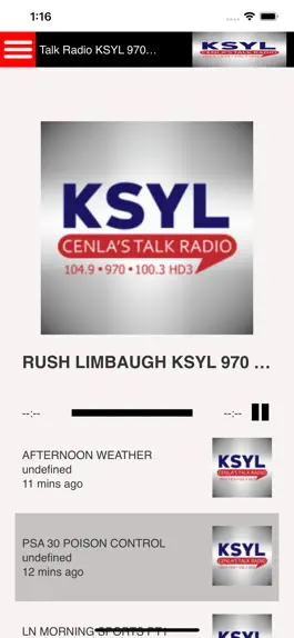 Game screenshot KSYL Cenla's Talkradio mod apk