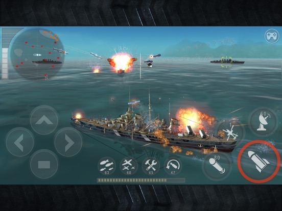 WARSHIP BATTLE:3D World War II iPad app afbeelding 1