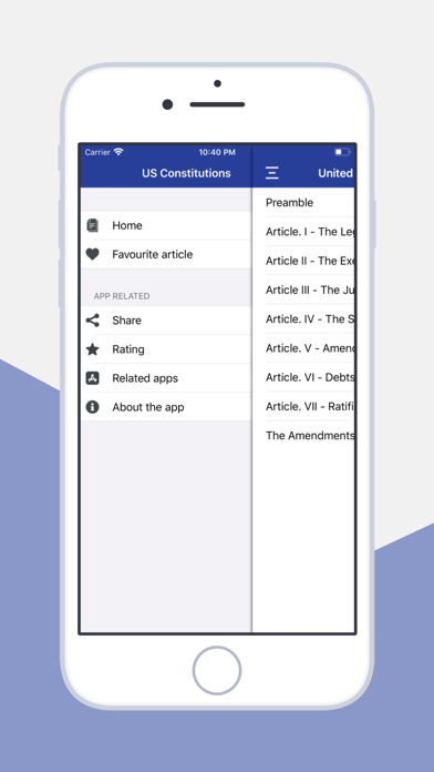USA constitution App Screenshot