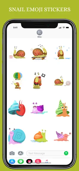 Game screenshot Snail Emoji Stickers Pack hack