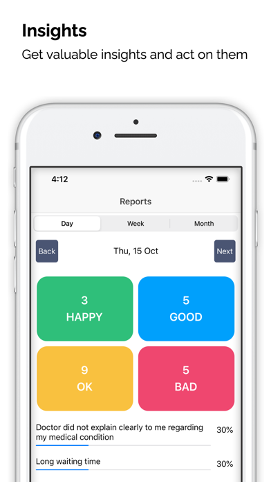 TamTam Clinic Patient Feedback Screenshot