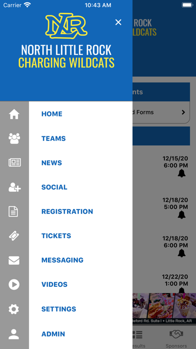 NLR Athletics Screenshot