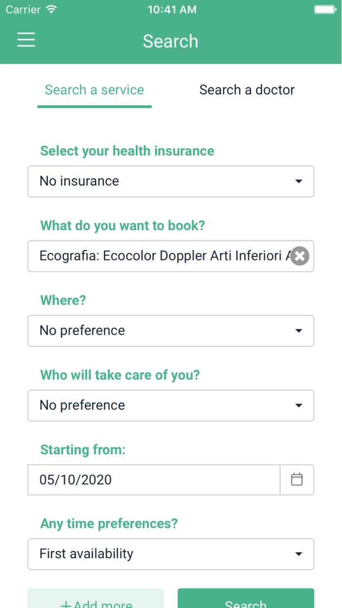 saniRad prenota facile