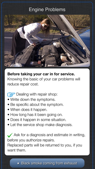 Cadillac Warning Lights Info Screenshot