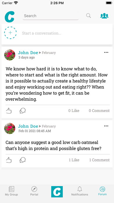 Accountability coach app Screenshot