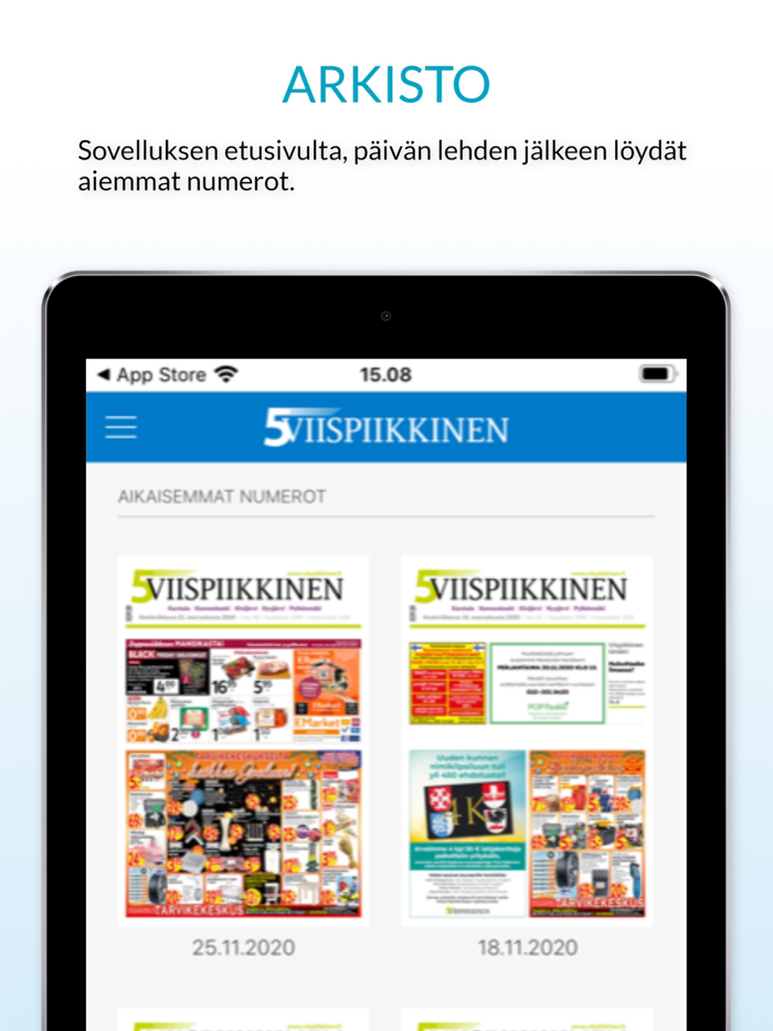 Viispiikkinen päivän lehti