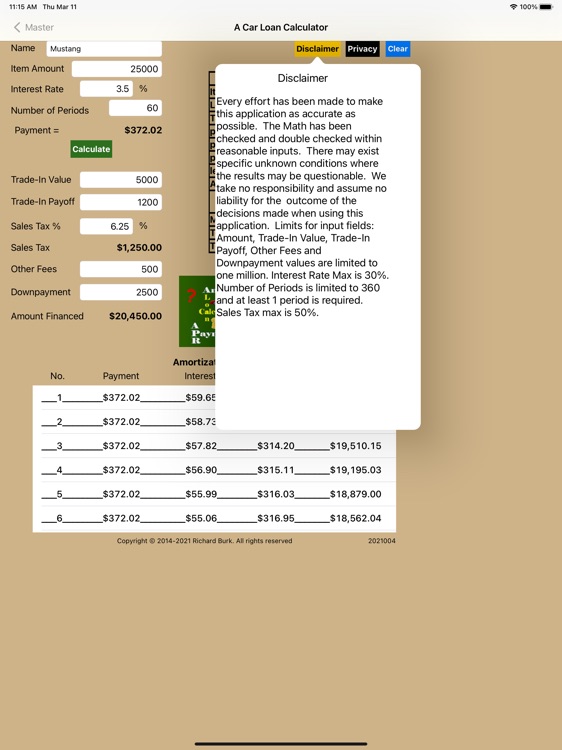 A Car Loan Calculator screenshot-4