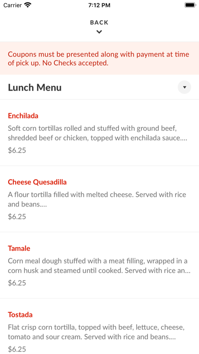 Mi Camino Restaurant Screenshot