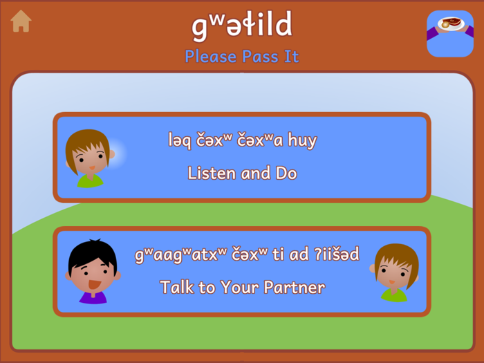 Our Table - Lushootseed