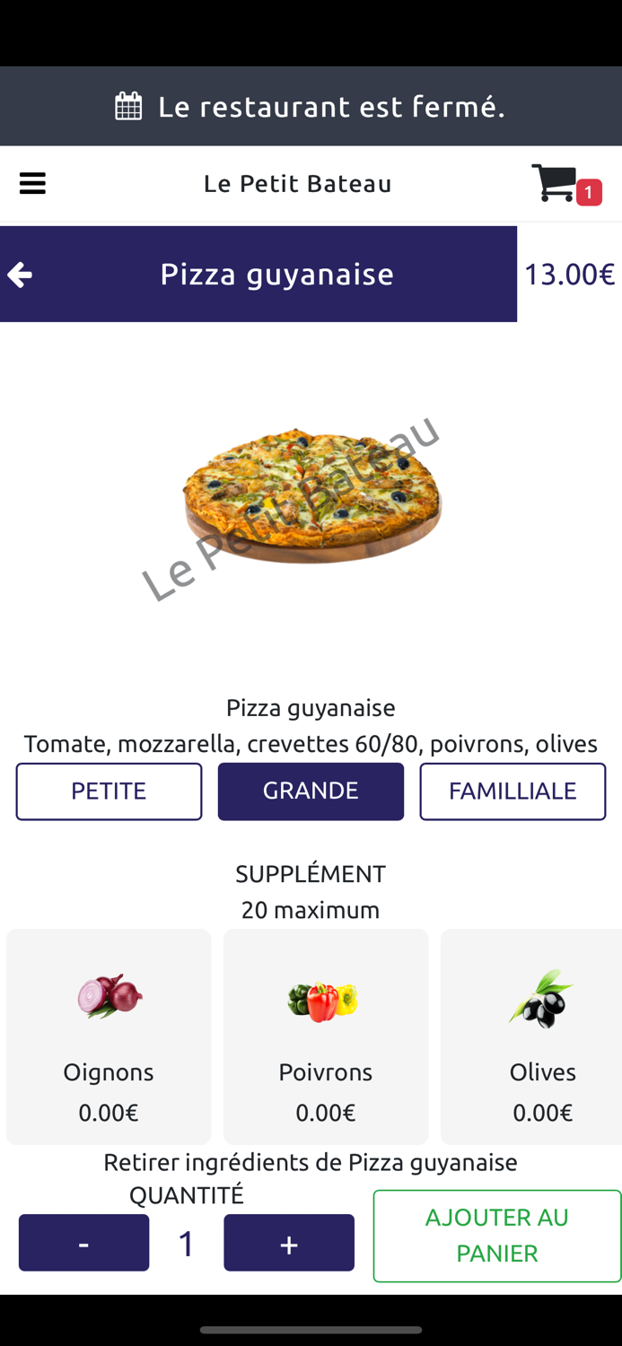 Pizzeria du Petit Bateau