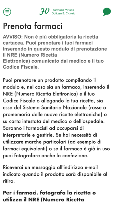 Farmacia Vittoria Cicirata Screenshot