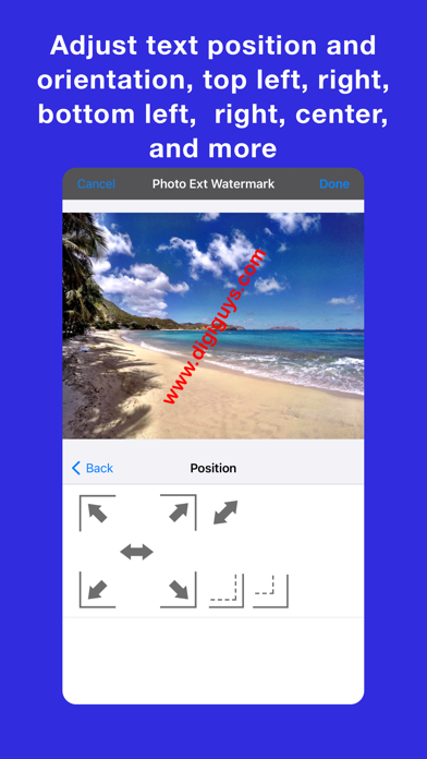 Photo Extension Watermark Screenshot