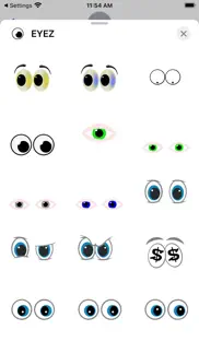 eyez sticker pack iphone screenshot 2