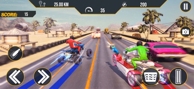 ATV Quad Bike Traffic Shooter(圖4)-速報App