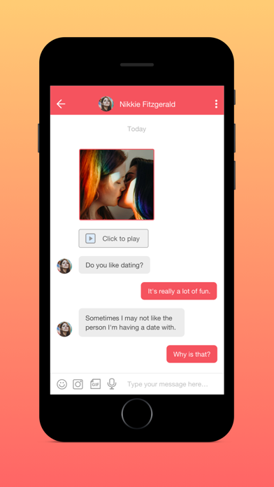 Lesbian Singles: Dating & Chat Screenshot