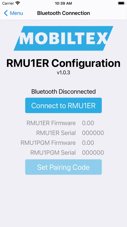 RMU1ER Config