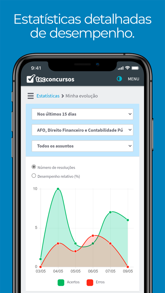 #8. Tec Concursos (iOS) 由: TECH TREINAMENTOS E ENSINO A DISTANCIA LTDA