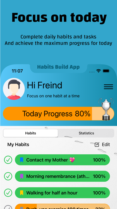 Habits Build Screenshot