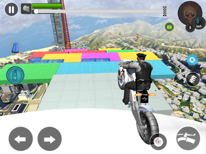 Police Bike Rider Stunt Game