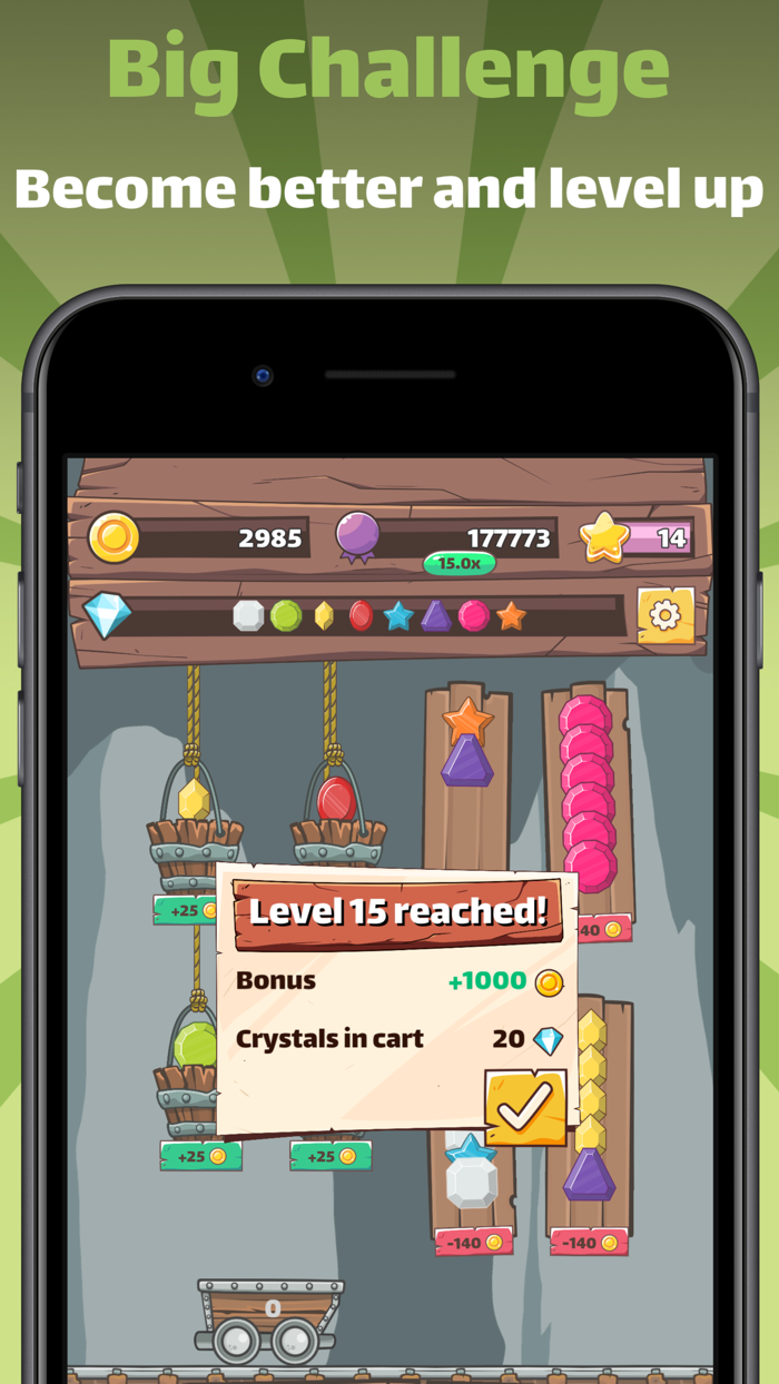 Crystal Miner - Sorting Puzzle