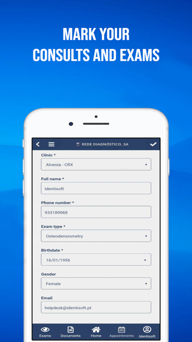 Rede diagnóstico clínicas Screenshot