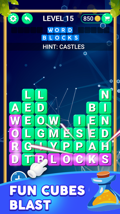 WORD BLOCKS: GUESS PUZZLE LINK Screenshot