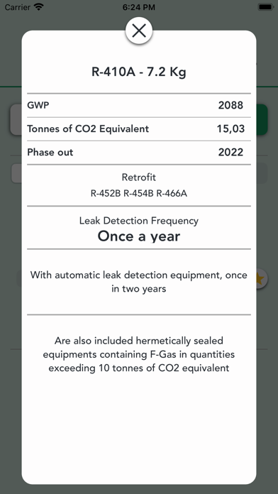 F-Gas Tool Screenshot