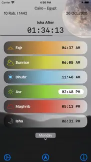 prayer times today iphone screenshot 1