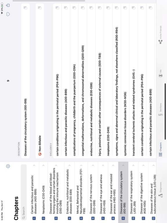 ICD-10 CM Codes 2022 Reference iPad screenshot 6 - Medical app