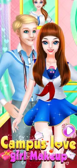 Game screenshot Campus Love Girl Makeup mod apk