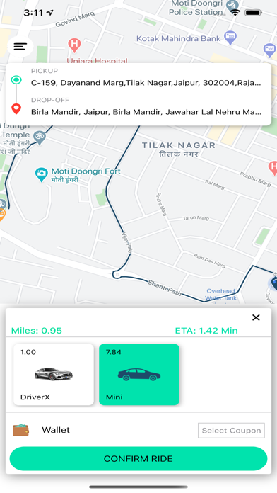 LS Customer Taxi App Screenshot 3 - AppWisp.com LS Customer Taxi App Screenshot 3 - AppWisp.com