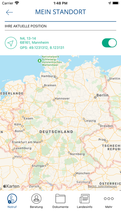 Hilferuf Business Screenshot