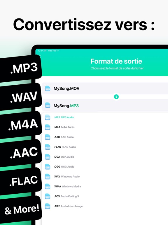 Screenshot #4 pour Le Convertisseur Audio □