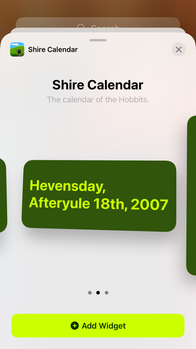 Shire Calendar screenshot 2
