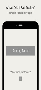 Dining Note: Simple Diet Diary screenshot #1 for iPhone