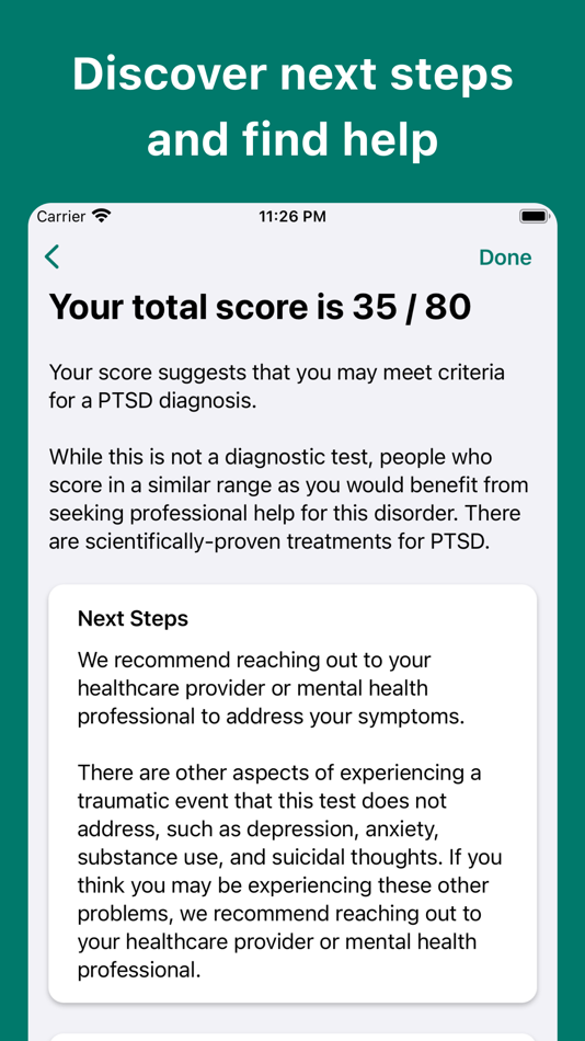 #3. PTSD Test (iOS) 由: Inquiry Health LLC