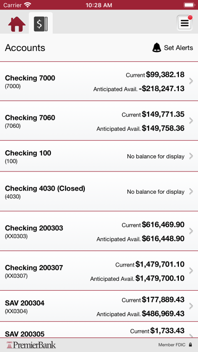 PremierBank Business Mobile Screenshot