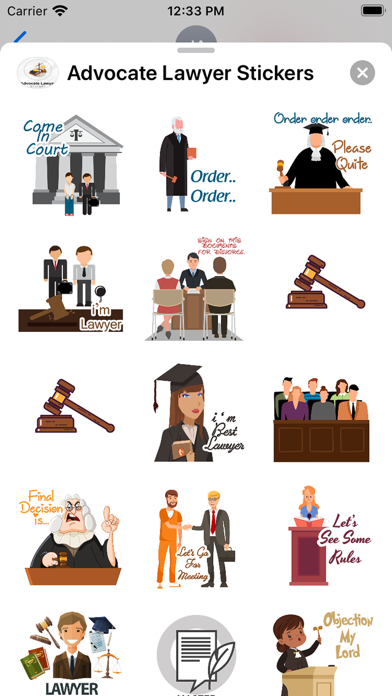 Advocate Lawyer Stickers Screenshot
