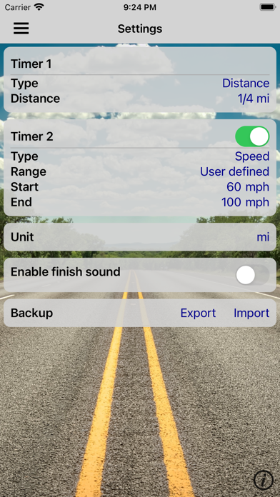GPS Race Timer Screenshot